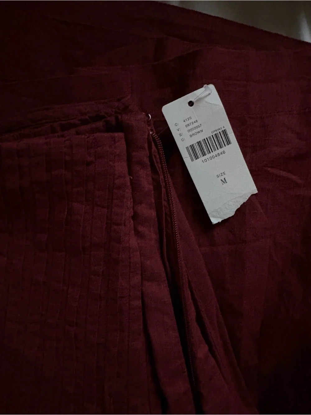 Anthropologie Low-Rise Gathered-Yoke Knee-Length Skirt